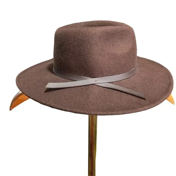 UNIVERSAL THREAD ~ Chocolate Brown 100% Wool Women’s Hat - Picture 3 of 5